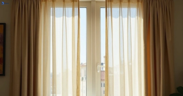 Dusty and dull curtains in willmot-nsw before steam cleaning